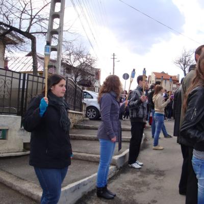 1 aprilie: Moineşti: Procesiunea de Florii