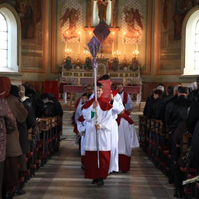 1 aprilie: Buruieneşti: Procesiunea de Florii