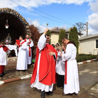 1 aprilie: Buruieneşti: Procesiunea de Florii