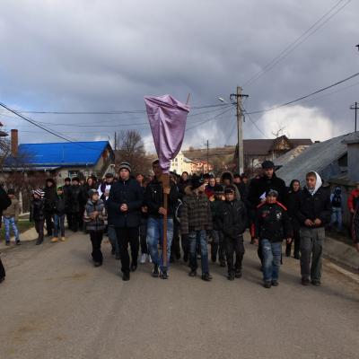 1 aprilie: Buruieneşti: Procesiunea de Florii