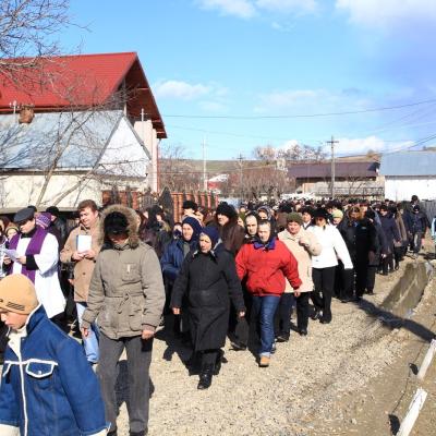 1 aprilie: Buruieneşti: Procesiunea de Florii
