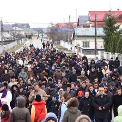 1 aprilie: Buruieneşti: Procesiunea de Florii