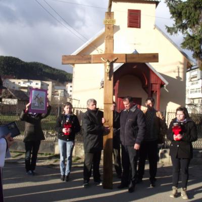 1 aprilie: Târgu Ocna: Procesiune la Calea Sfintei Cruci