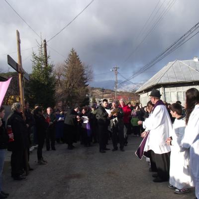 1 aprilie: Târgu Ocna: Procesiune la Calea Sfintei Cruci