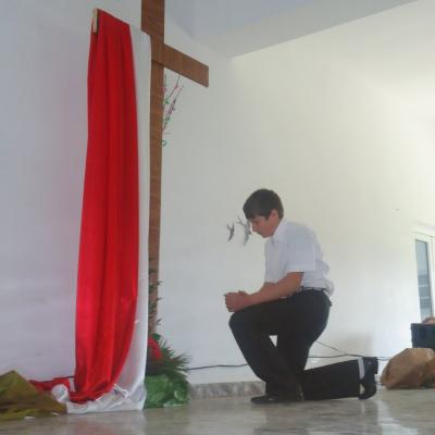 9 aprilie: Galbeni: Scenetă muzicală cu temă pascală