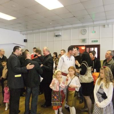 12-19 aprilie: Londra: PS Aurel Percă în vizită pastorală la românii catolici