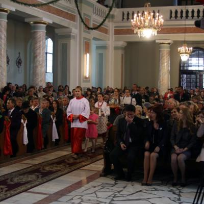 13 mai: Suceava: Hramul bisericii "Sfântul Ioan Nepomuk". Foto: Eduard Lucaci
