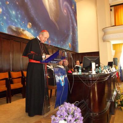 21-22 mai: Iaşi: Vizita cardinalului Christoph Schönborn cu ocazia primirii titlului de Doctor Honoris Causa