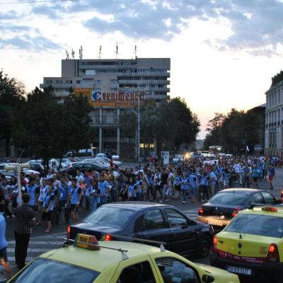 27 iulie: INTC Iaşi: Procesiunea din Piaţa Unirii către catedrala catolică