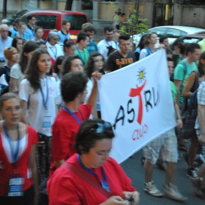 27 iulie: INTC Iaşi: Procesiunea din Piaţa Unirii către catedrala catolică