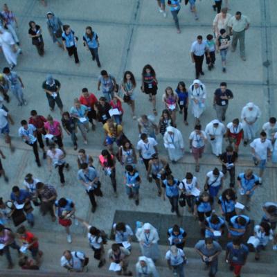 27 iulie: INTC Iaşi: Procesiunea din Piaţa Unirii către catedrala catolică